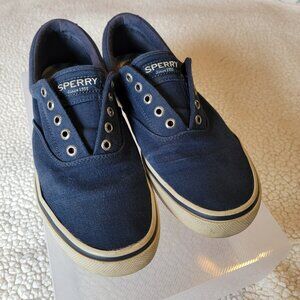 Sperry Top-Sider Canvas Boat Sneaker in Blue (Men's Size 8.5)